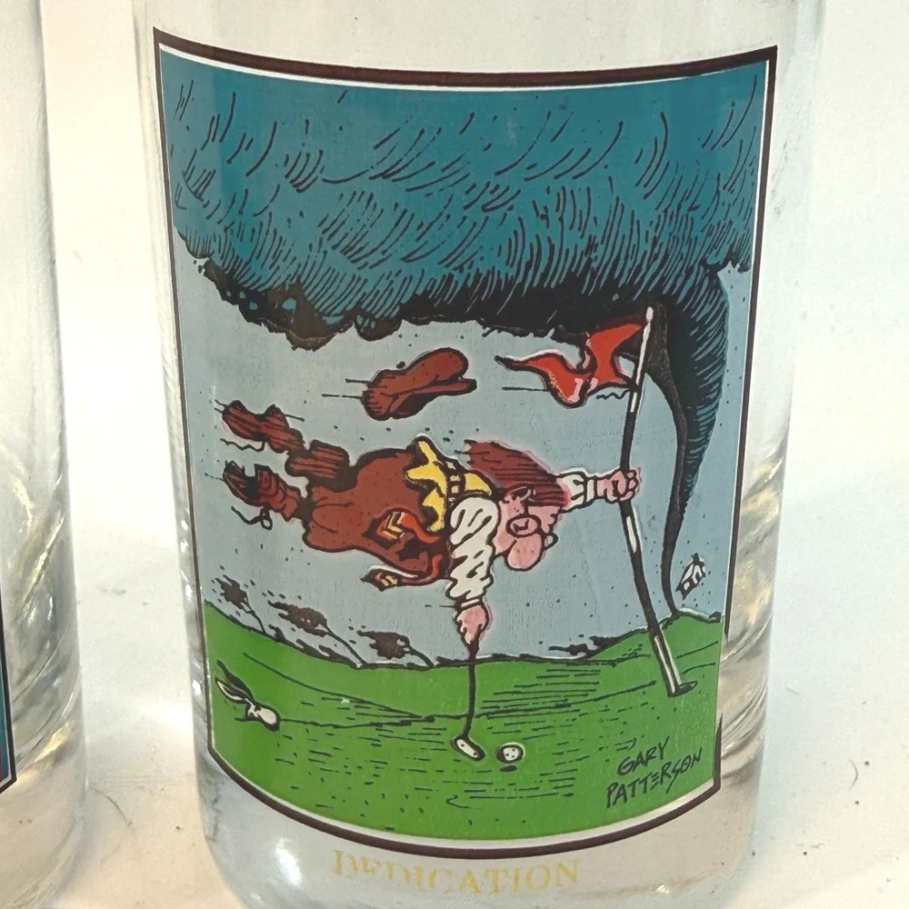 Set‎ of 3 Vintage 1982 Arby's Collector Series Gary Patterson Drinking Glasses